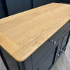 Rimini Oak & Charcoal Painted Sideboard - 2 Door, 2 Drawer