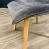 Lucca - Luxury Oak & Velvet Dining Chair - Grey
