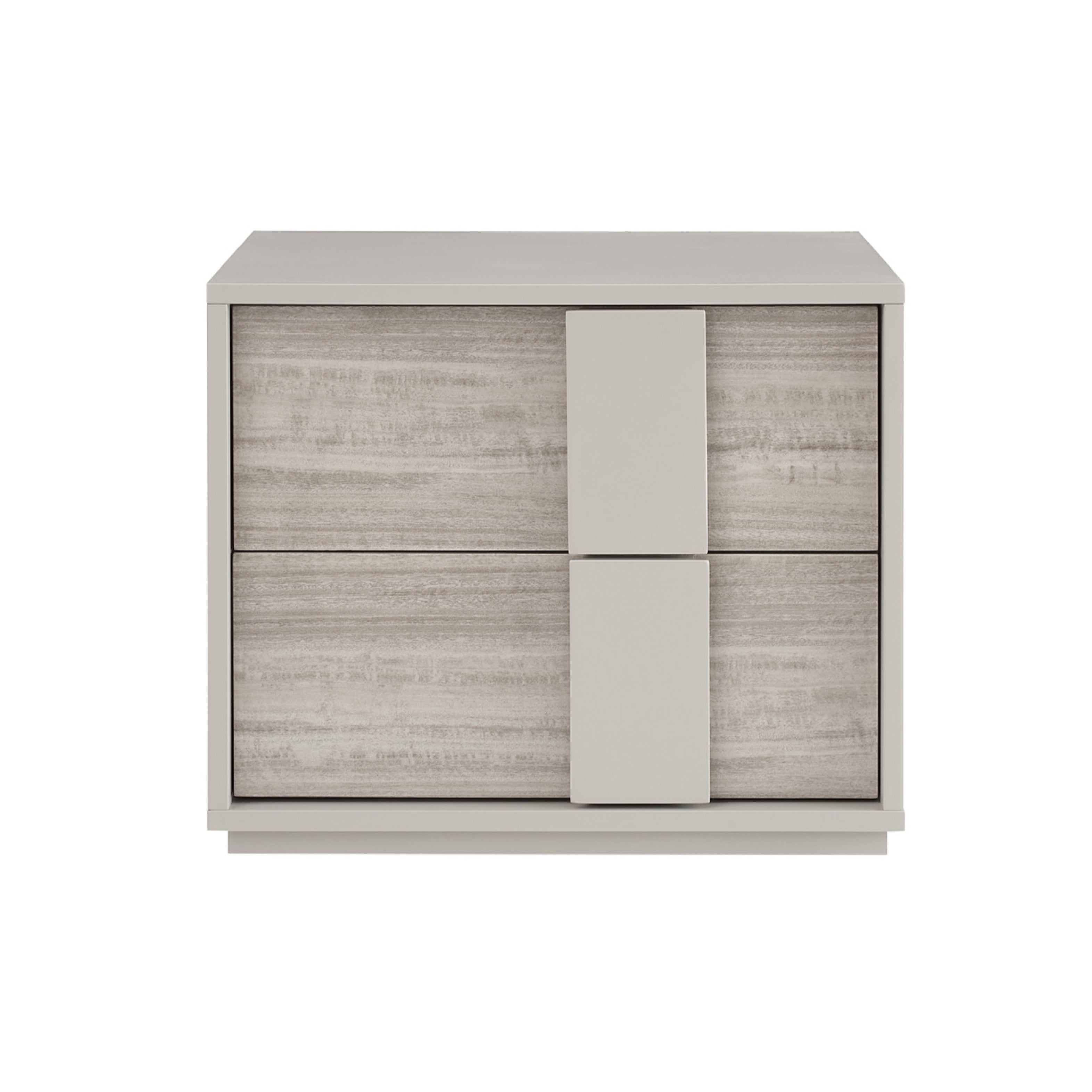 Jules - Bedside Table 2 Drawer - Grey