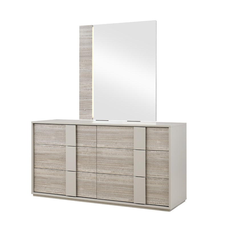Jules - Dressing Chest - 6 Drawer - Grey
