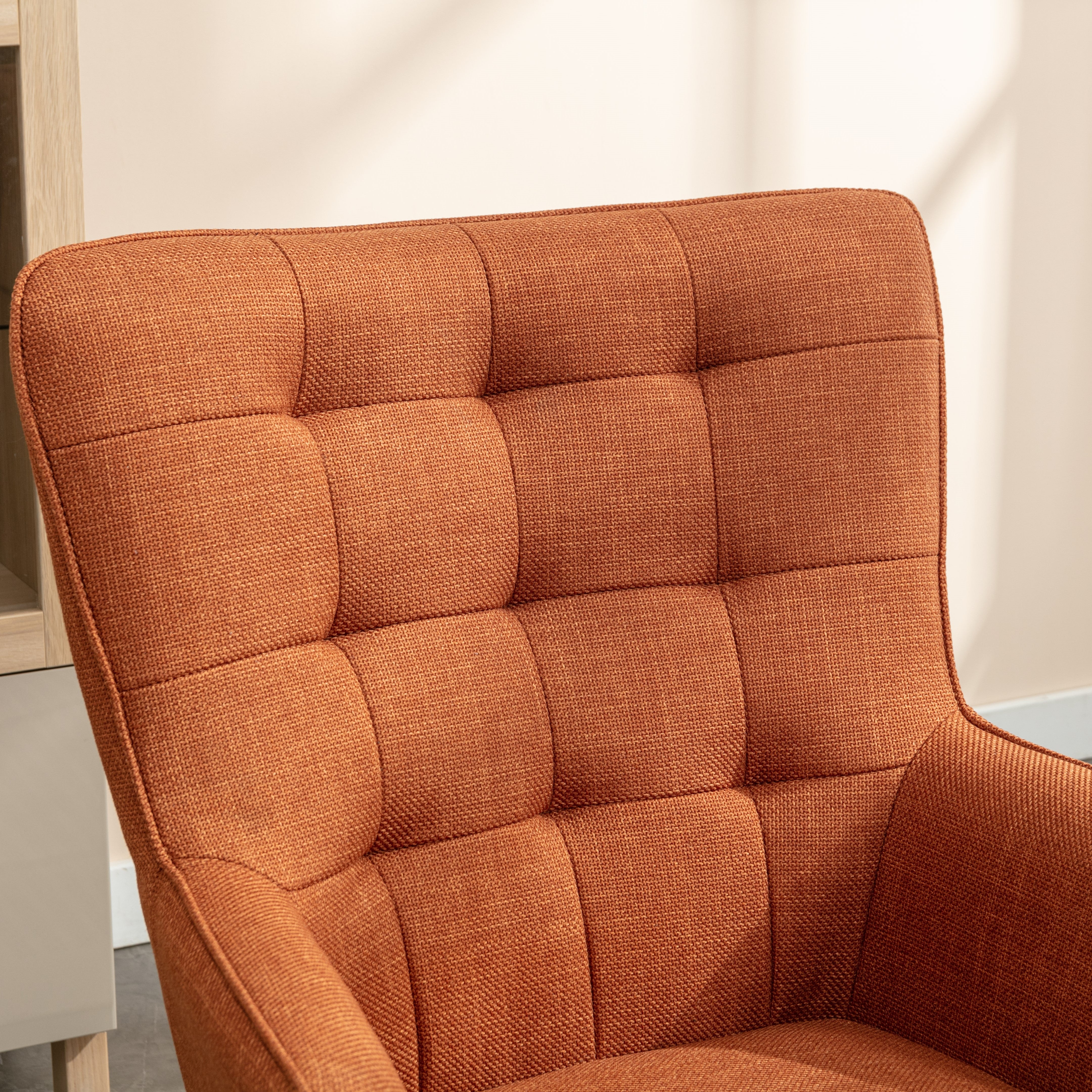 Katelyn Accent Chair with Stool - Cooper