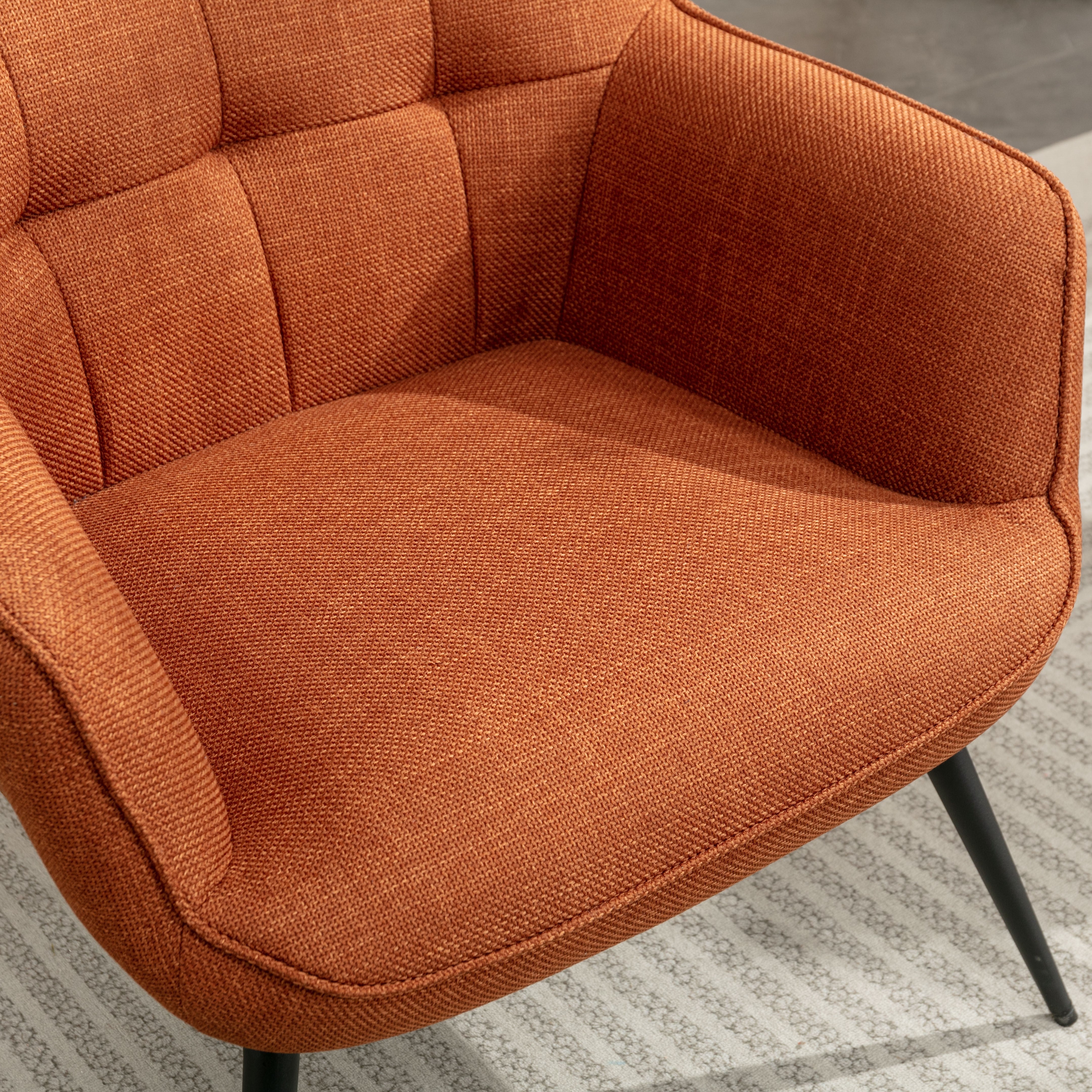Katelyn Accent Chair with Stool - Cooper