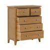Kilkenny Oak Chest Of Drawers - 2 Over 3