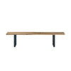 Live Edge 2m Dining Bench with U Shaped Legs - Natural