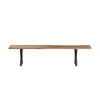 Live Edge 2m Dining Bench with X Shaped Legs - Natural