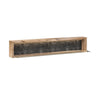 Live Edge Wall Shelf with LED Light - Natural