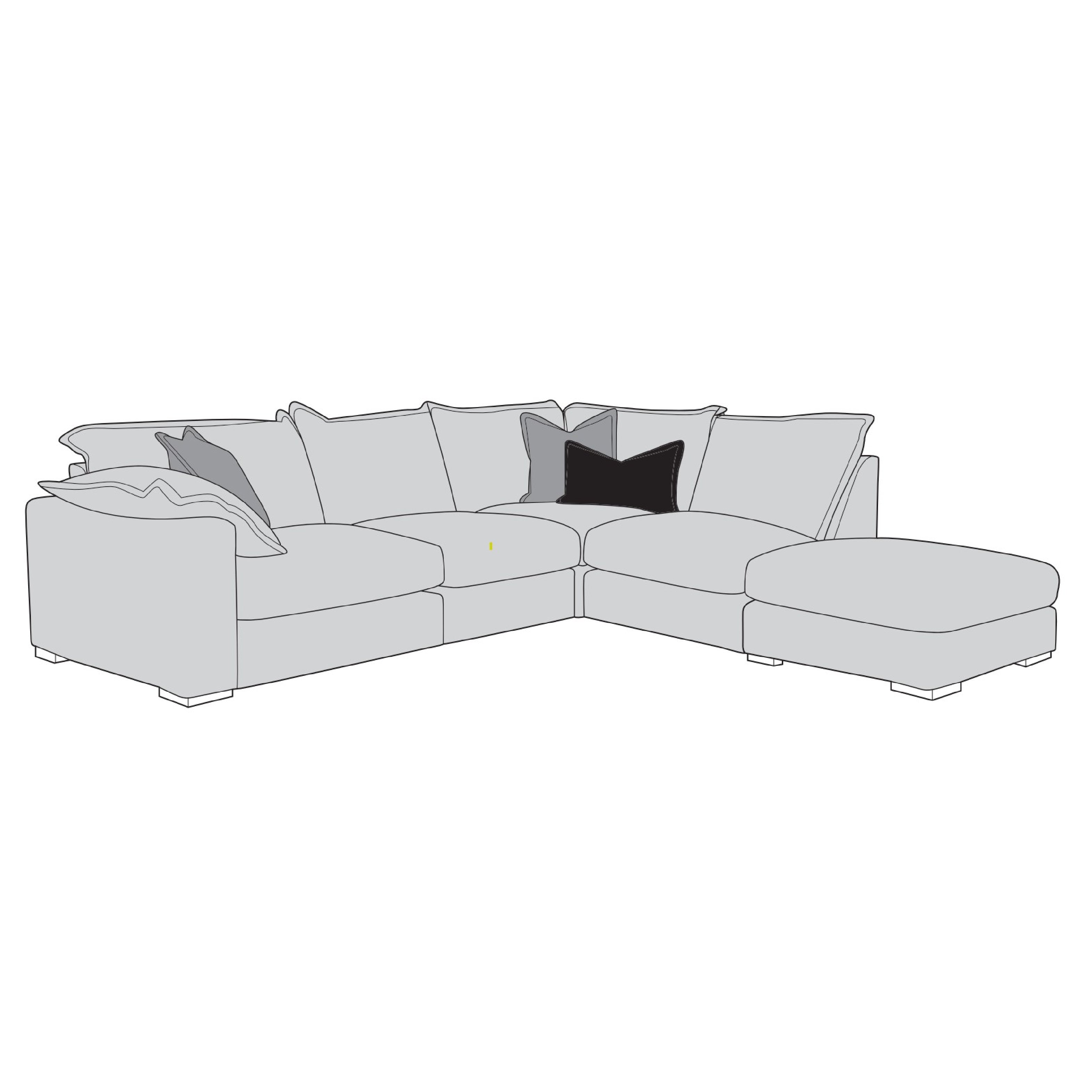 Lennox Sofa - 2 Corner 1 with Footstool
