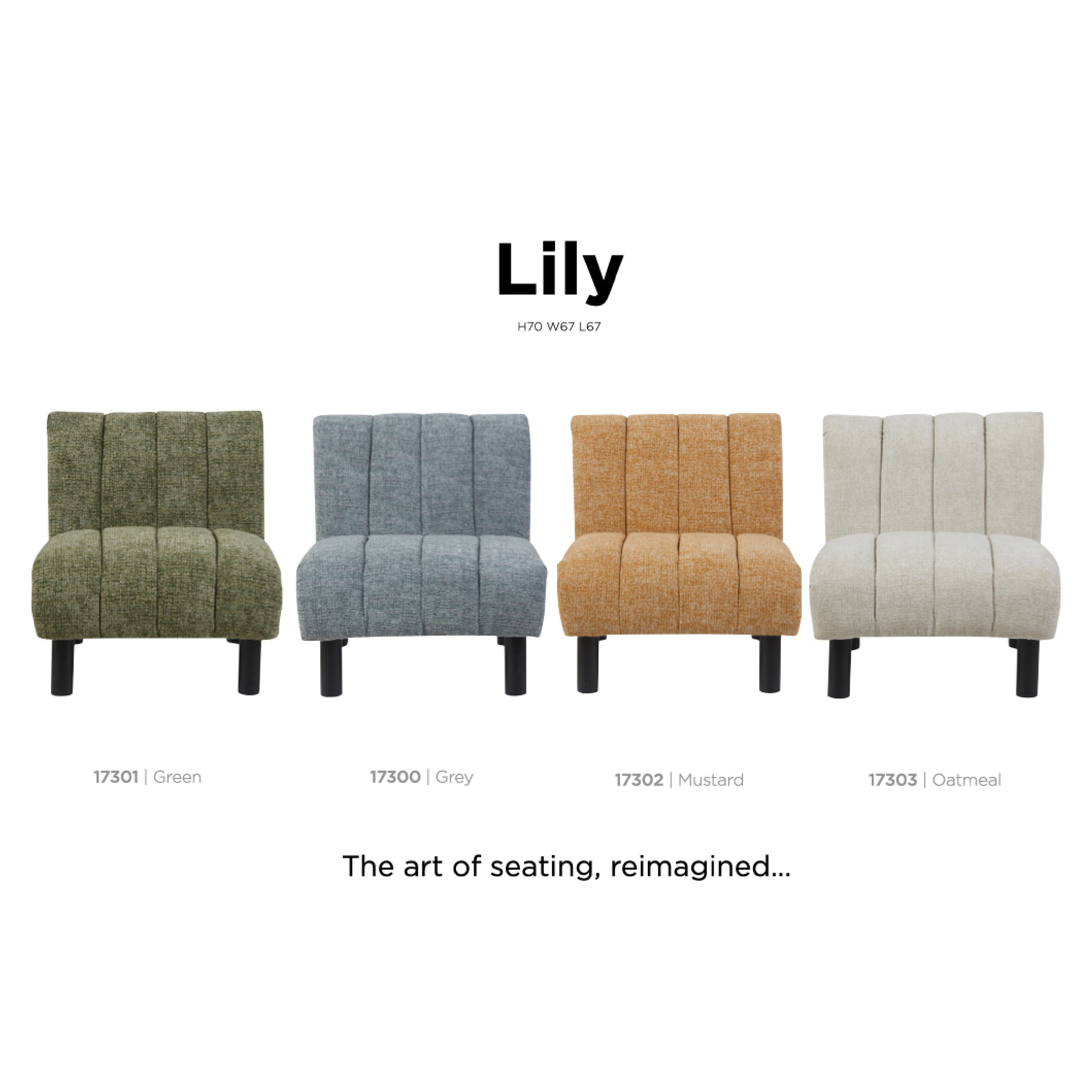 Lily Accent Chair - Oatmeal