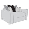 Axel Sofa - Love Chair (Pillow Back)