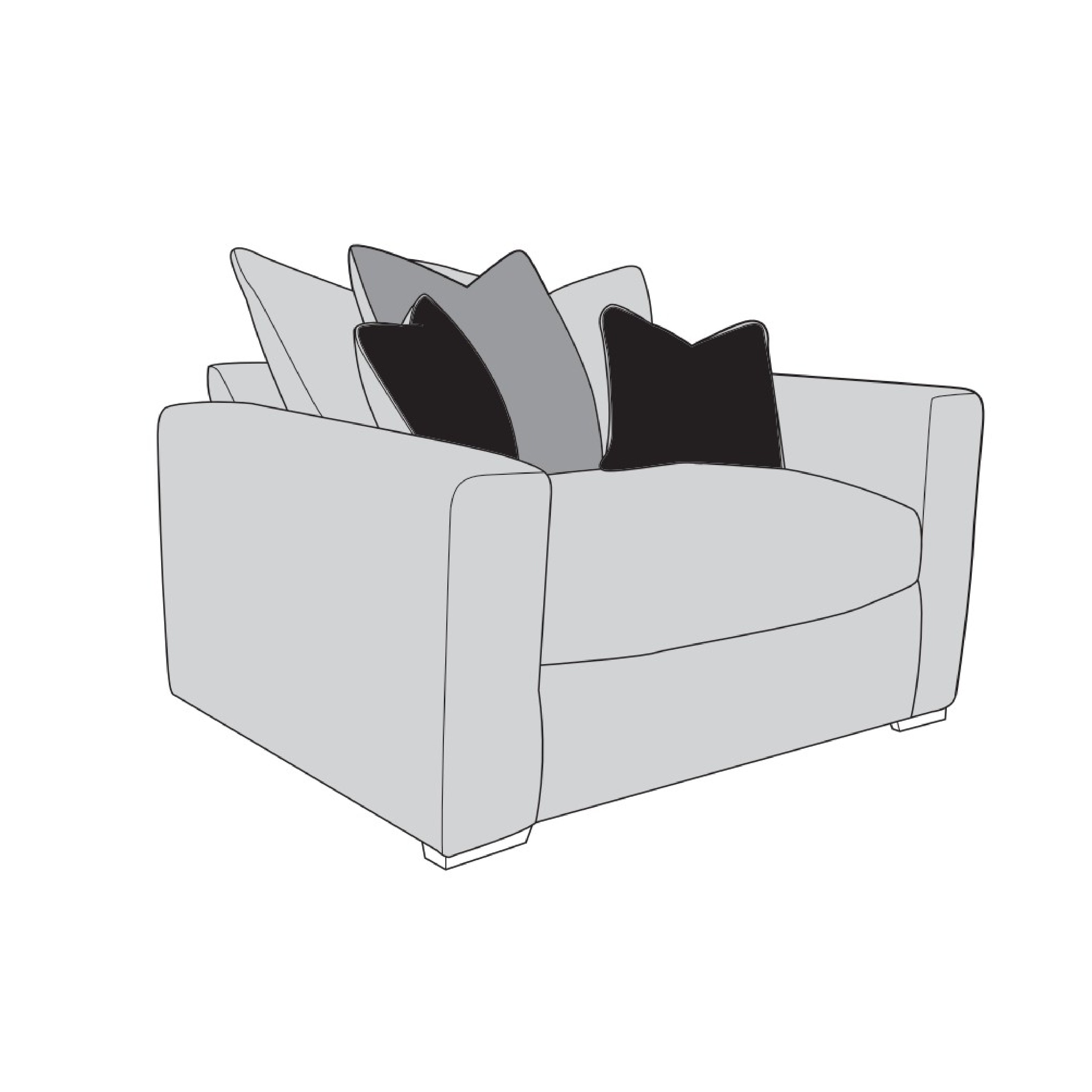 Montana Sofa - Love Chair (Pillow Back)