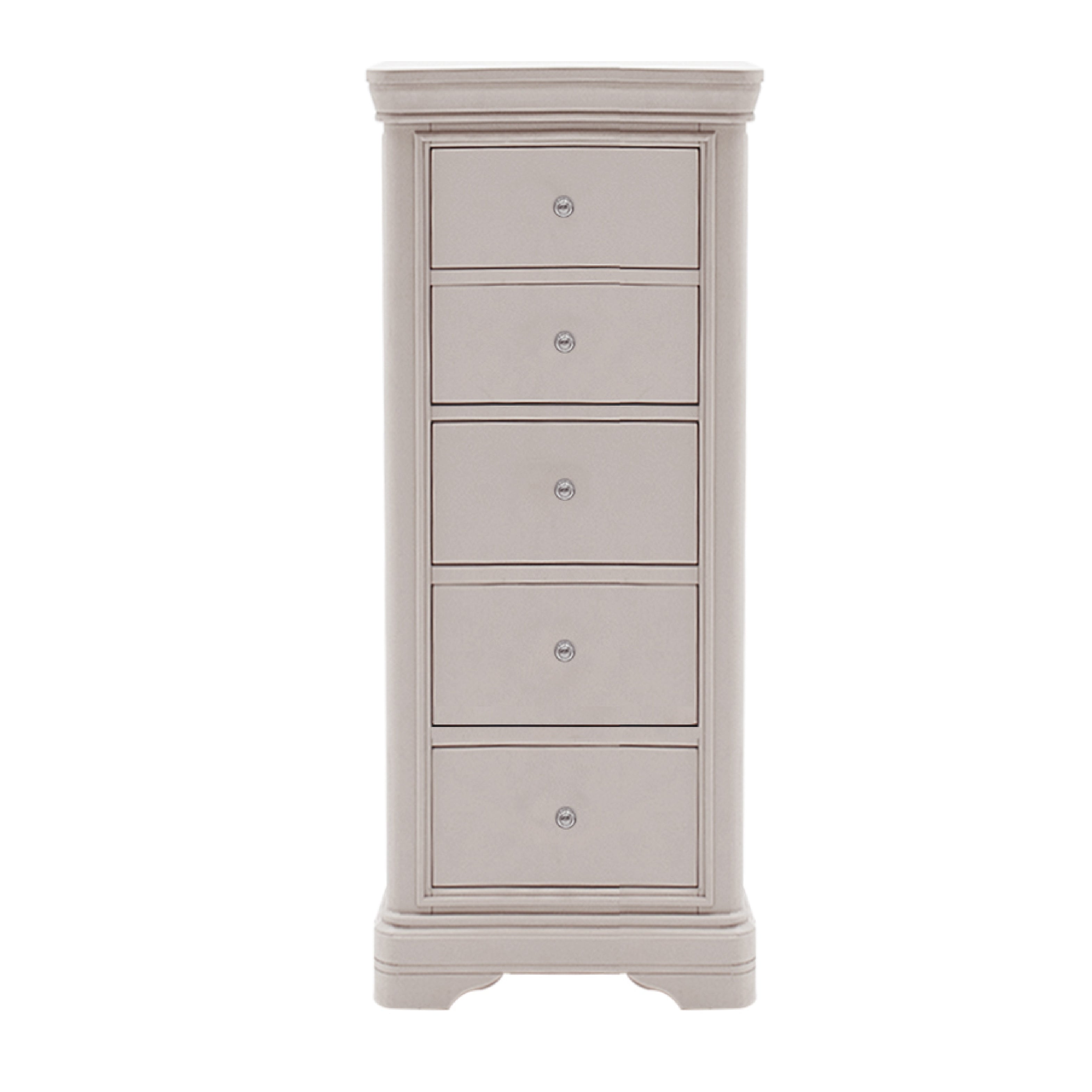 Mabel 5 Drawer Chest of Drawers - Taupe
