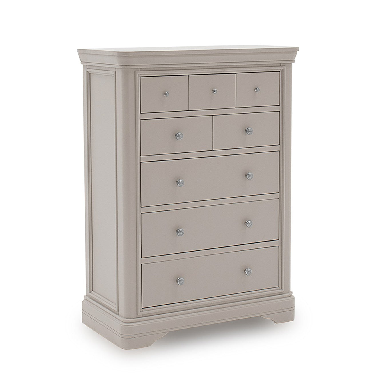 Mabel 8 Drawer Chest of Drawers - Taupe