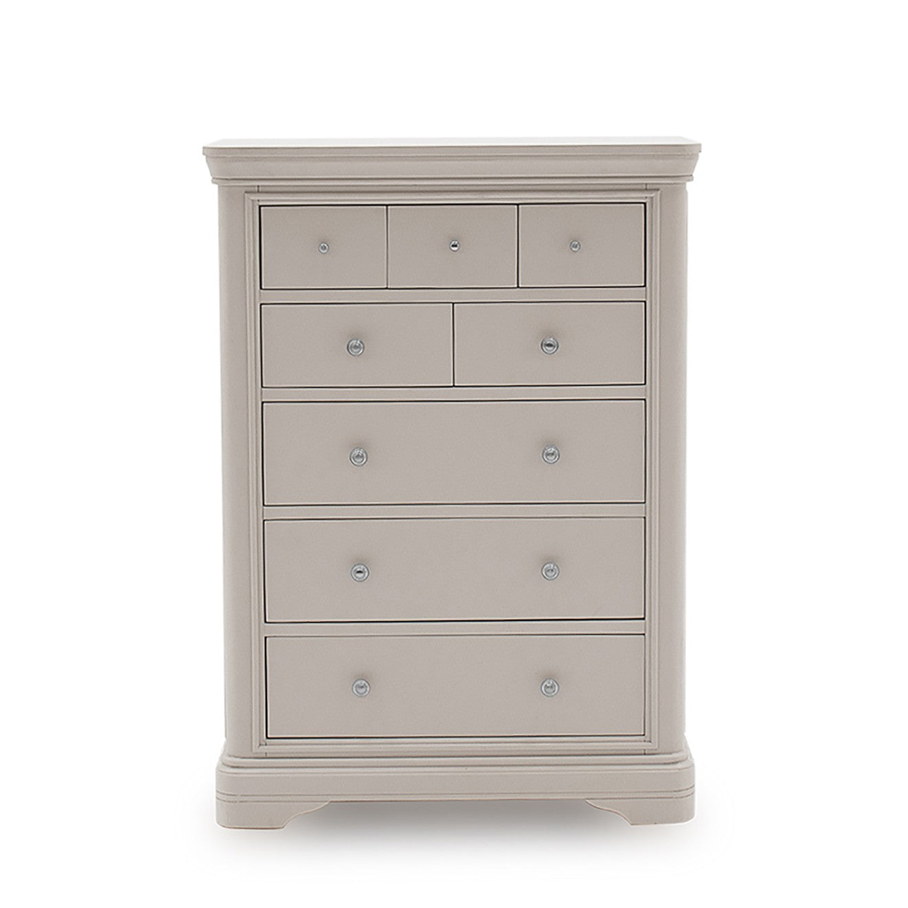 Mabel 8 Drawer Chest of Drawers - Taupe