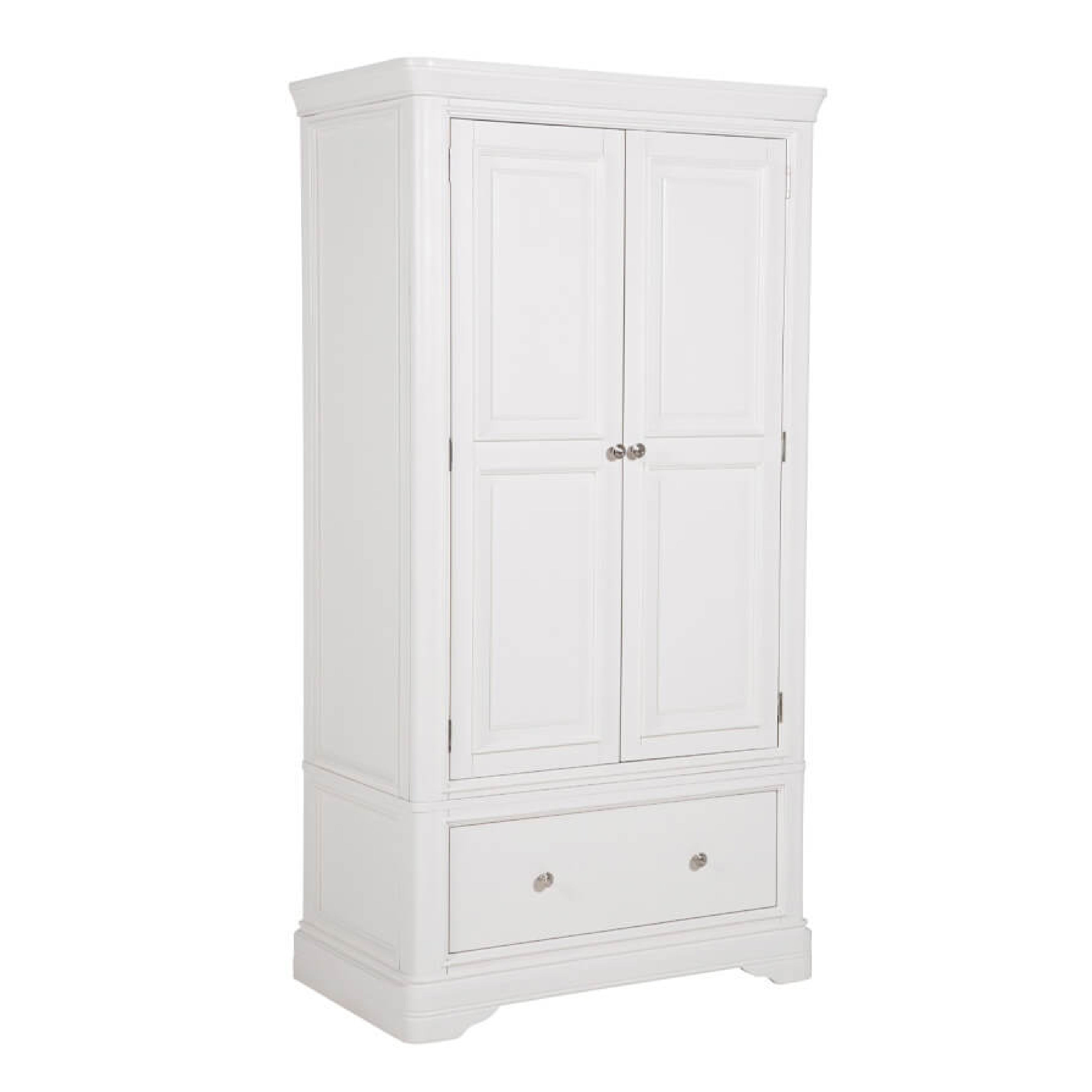 Mabel 2 Door 1 Drawer Wardrobe - Bone