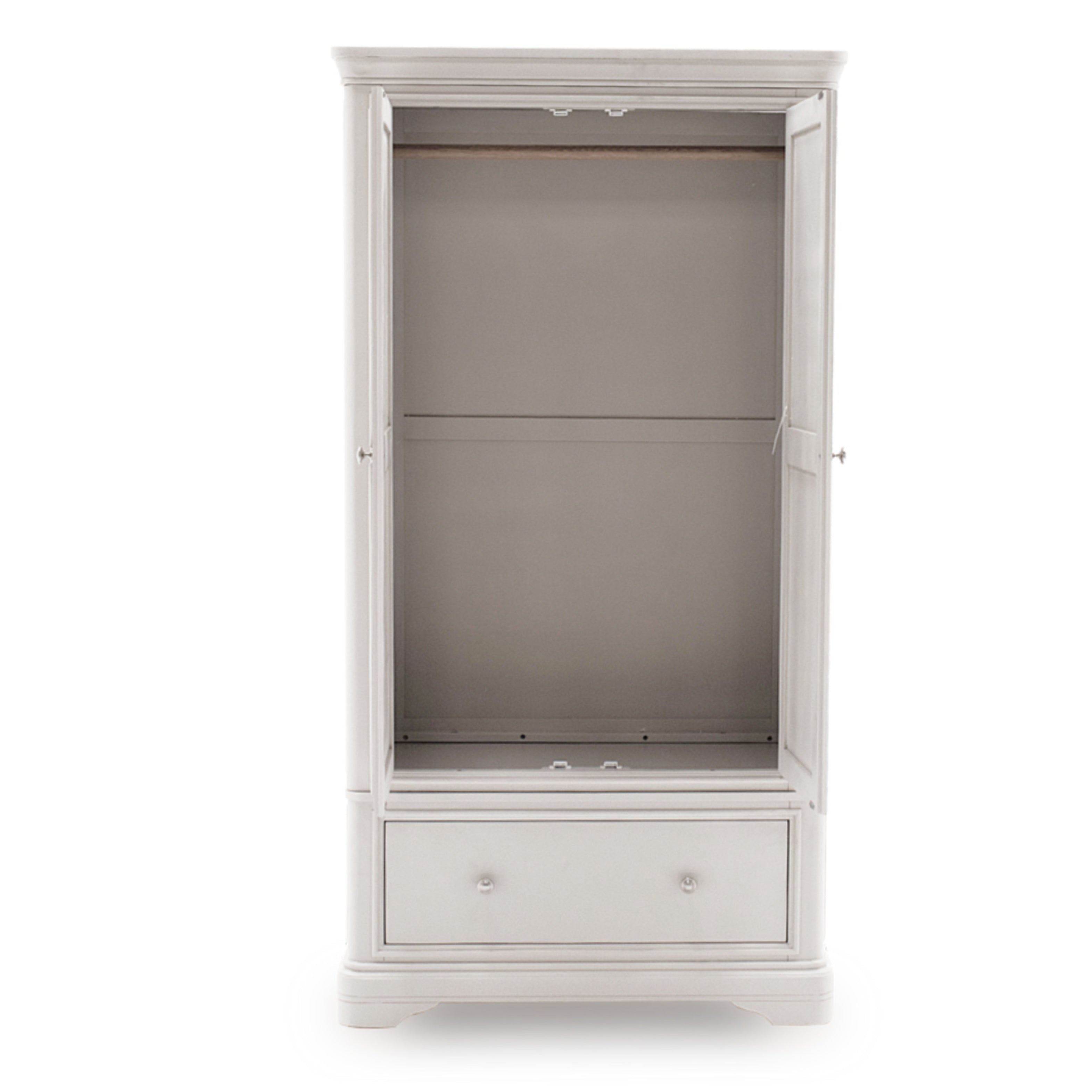 Mabel 2 Door 1 Drawer Wardrobe - Taupe