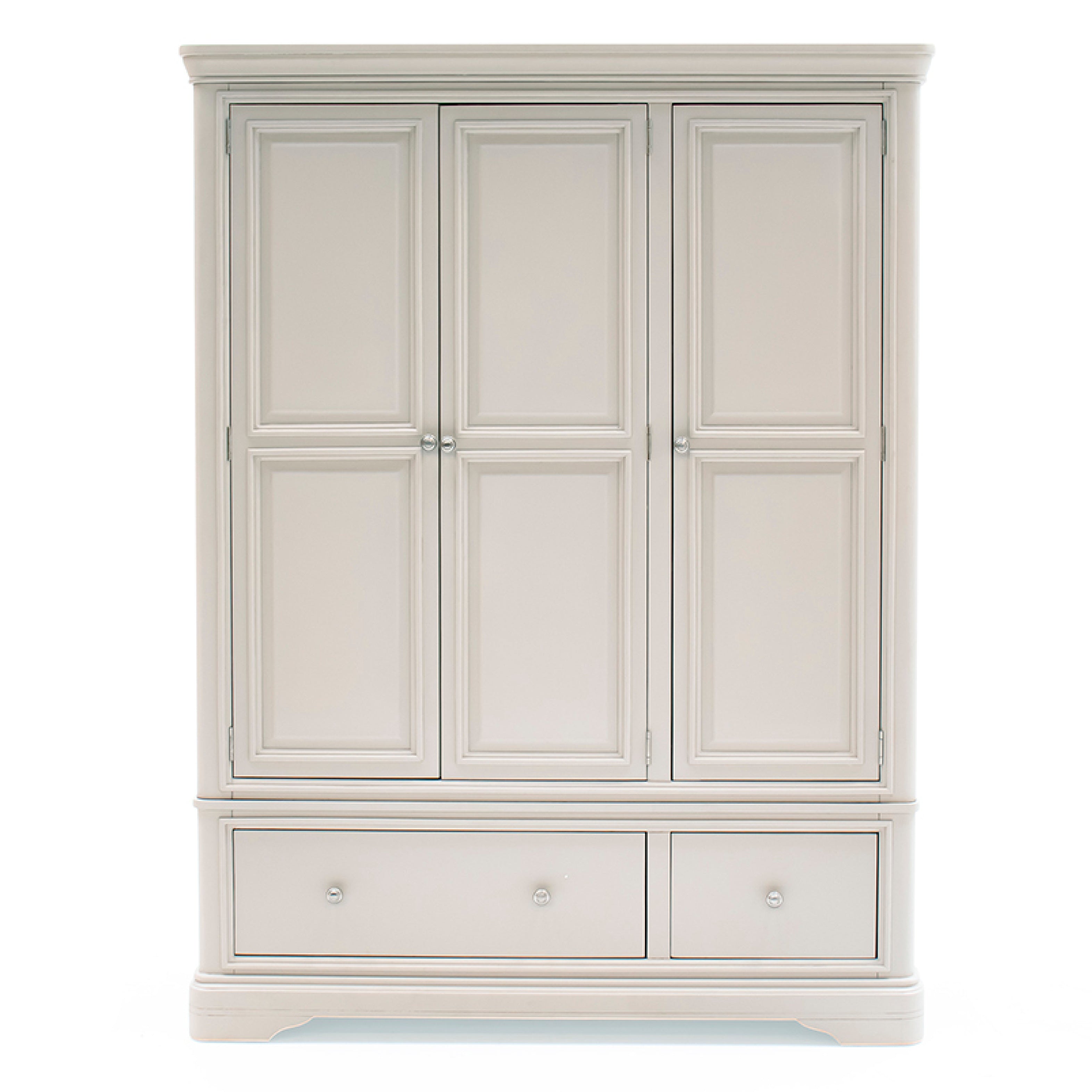 Mabel 3 Door 2 Drawer Wardrobe - Taupe