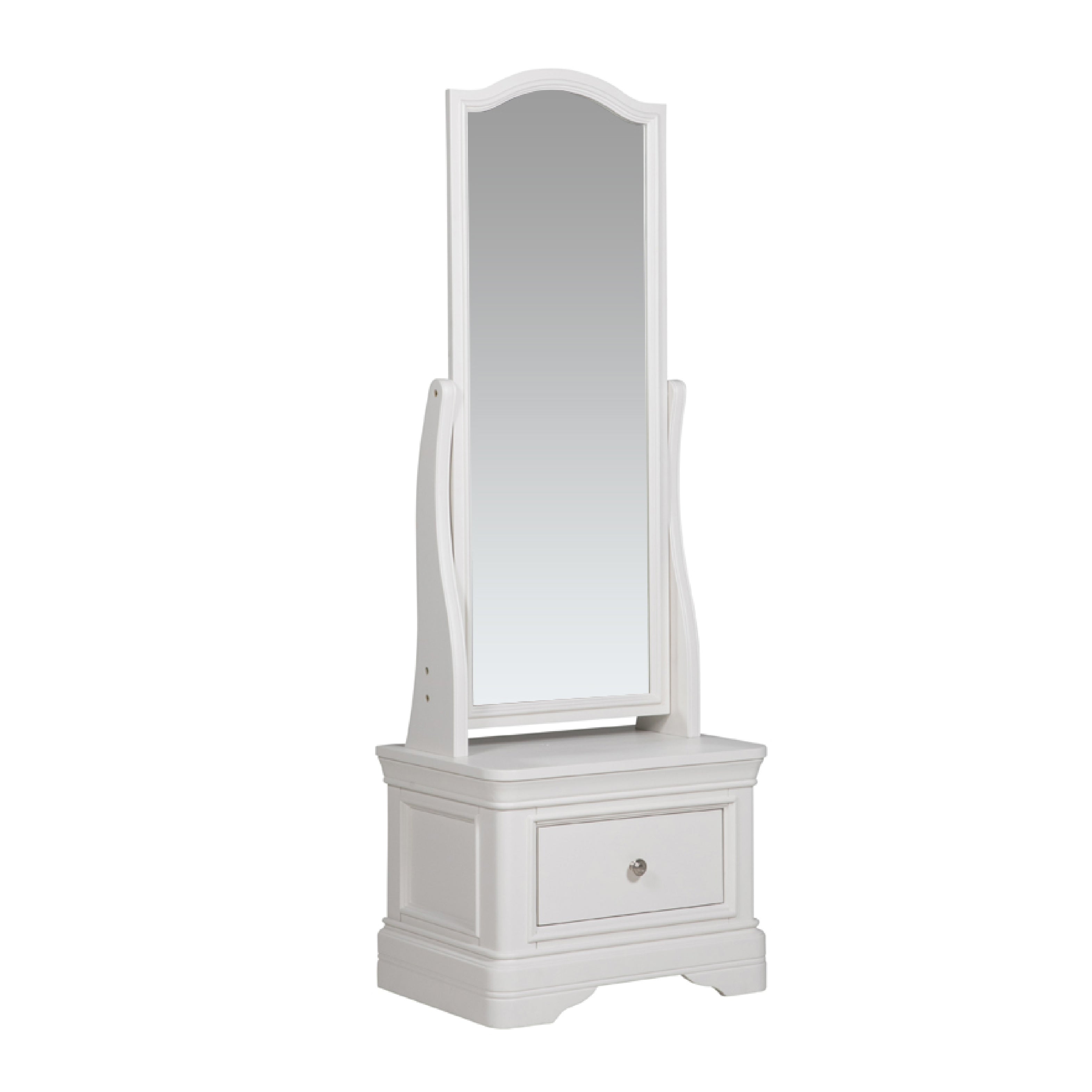 Mabel Cheval Mirror - Bone