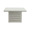 Mambo Santorini Garden Furniture - XL, Aluminium Square Dining Table - Grey with Plain Top