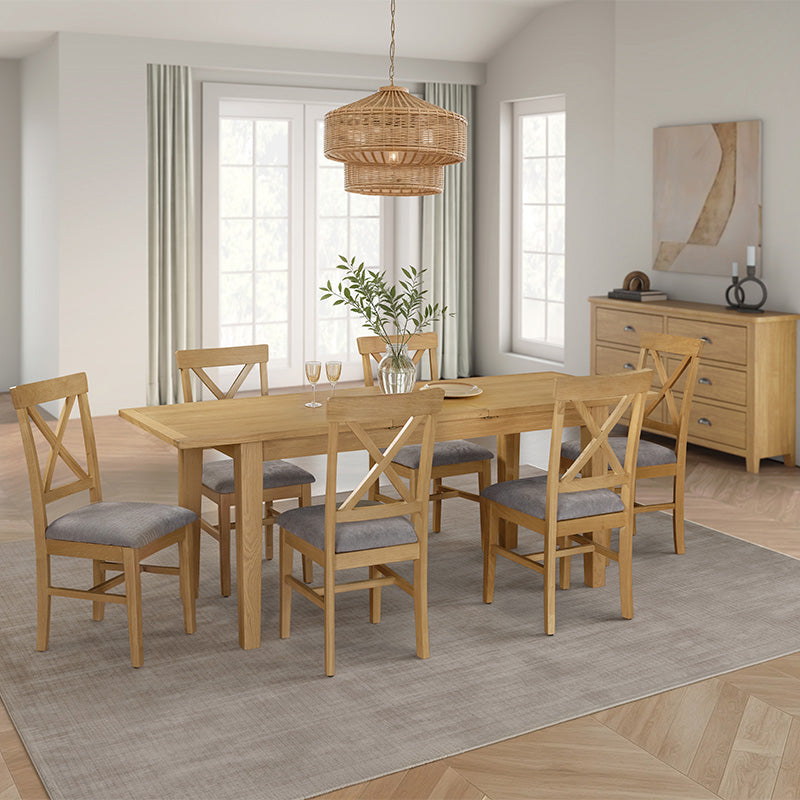 Marsden Oak Extending Dining Table -160cm