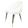Mint Collection Dining Chair - White Boucle