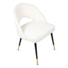 Mint Collection Dining Chair - White Boucle