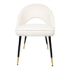 Mint Collection Dining Chair - White Boucle