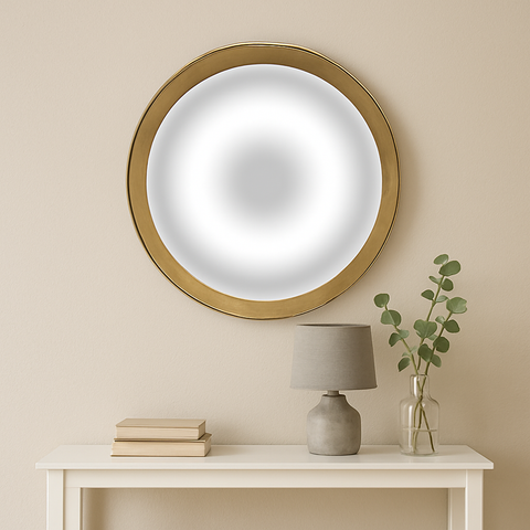 Mirror Collection Acrylic Convex Mirror with Wood Frame - MIR30