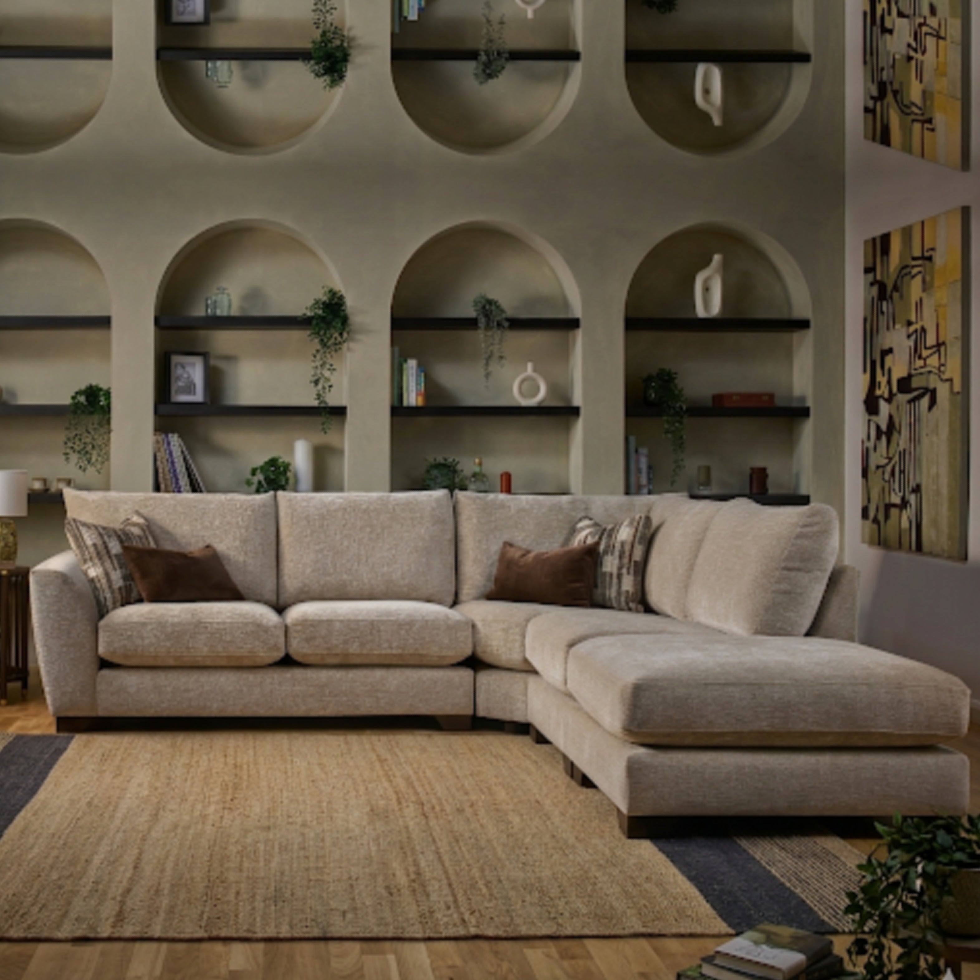 Mala Sofa - 2 Corner 1 with Stool