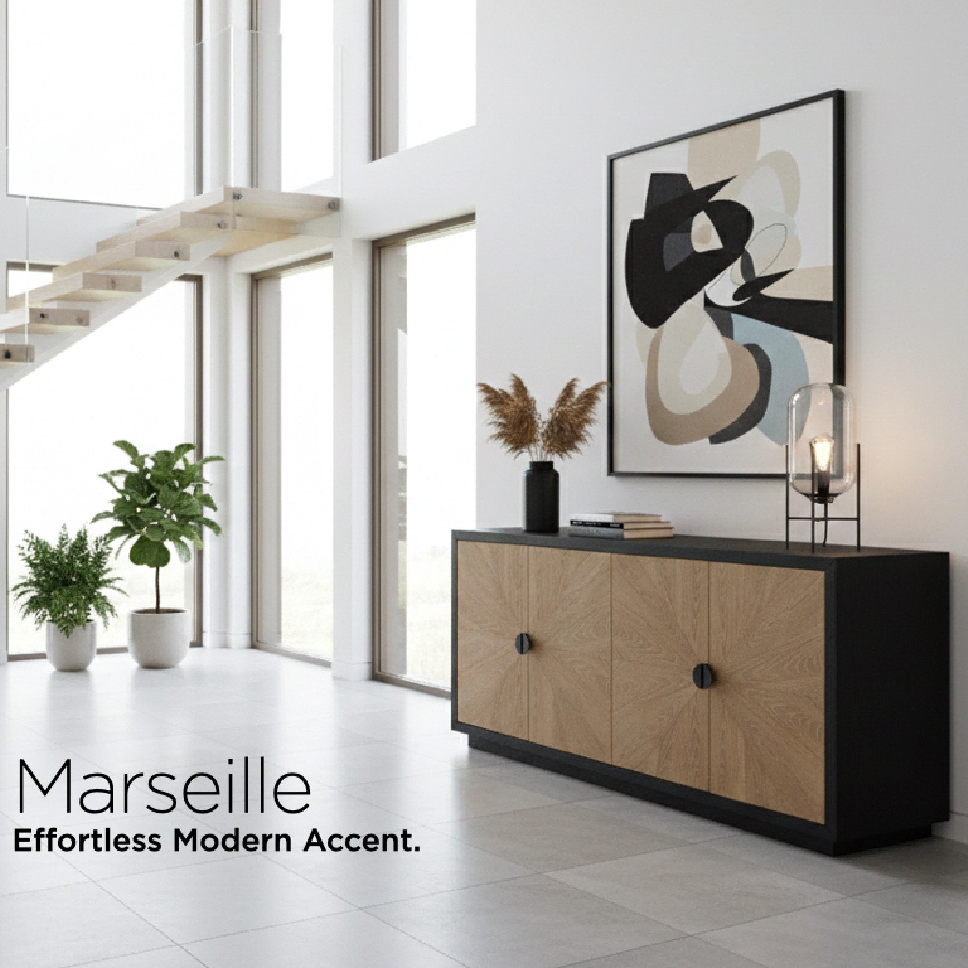 Marseille Sideboard - 4 Door