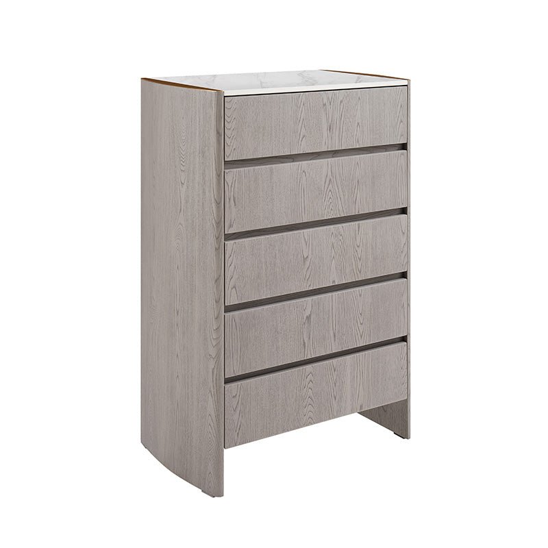 Mondello Washed Oak - 5 Drawer Tall Chest