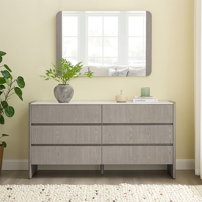 Mondello Washed Oak - 6 Drawer Dressing Chest