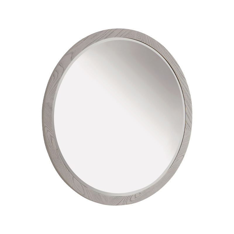 Mondello Washed Oak - Round Mirror