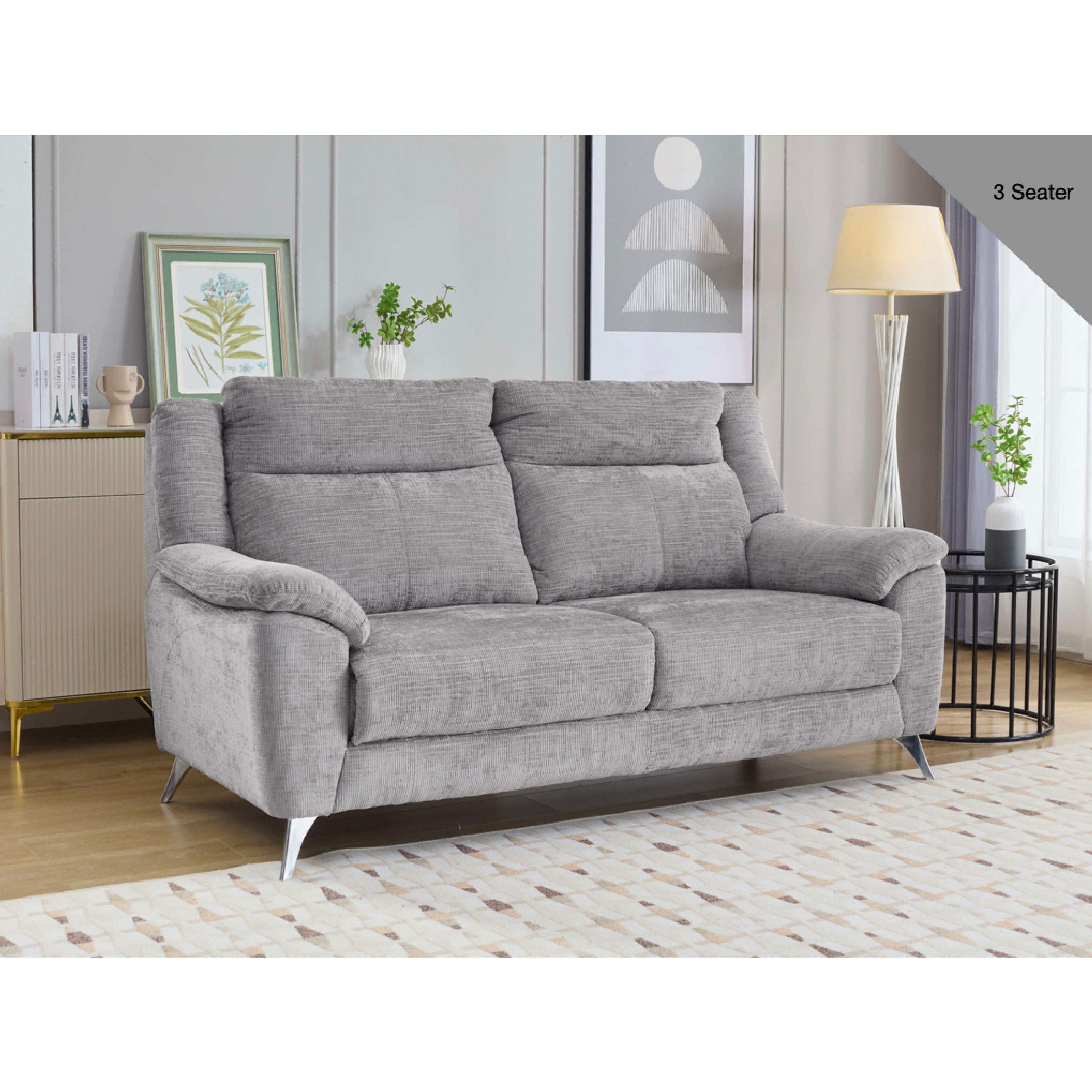 Monroe Sofa - 3 Seater - Ash