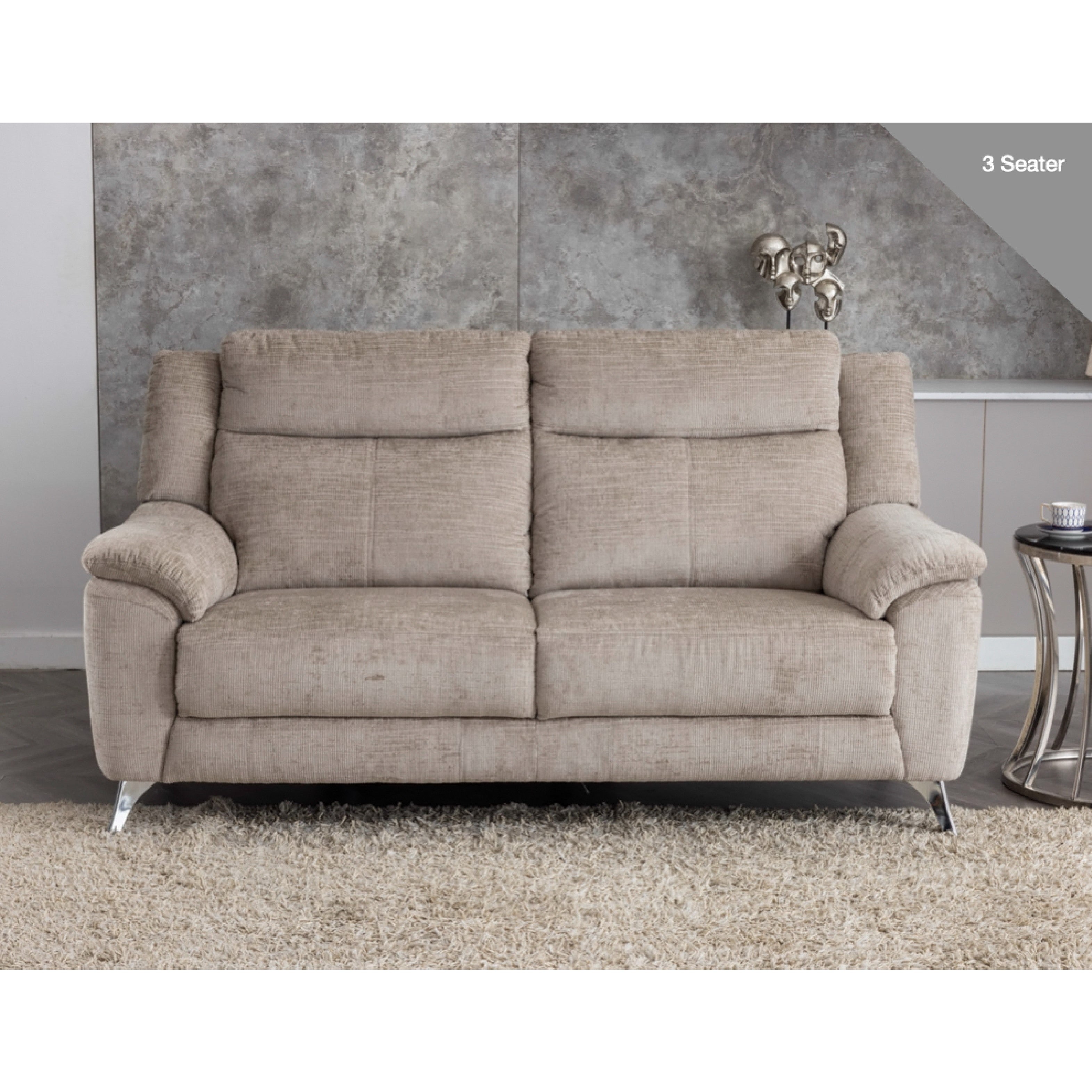 Monroe Sofa - 3 Seater - Fossil