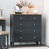 Rimini Oak & Charcoal Painted Chest - 2 over 3