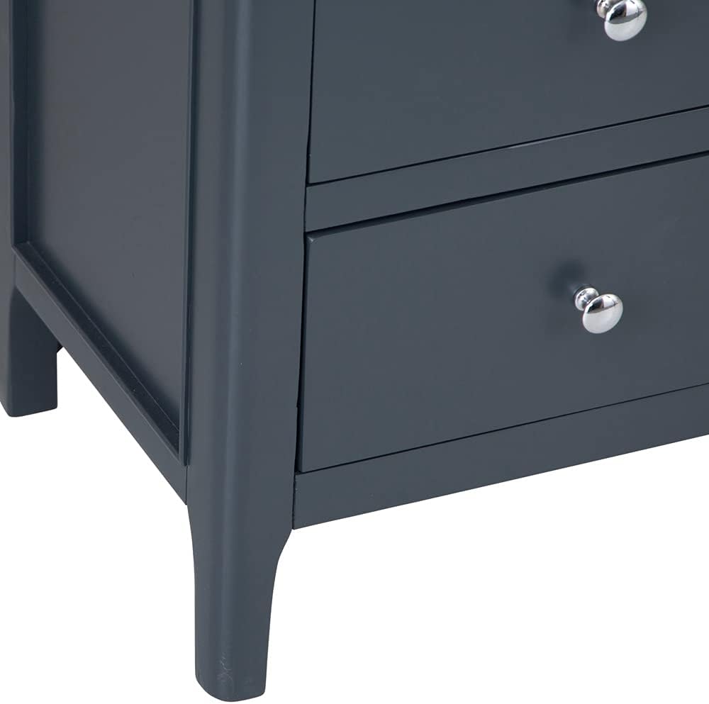Rimini Oak & Charcoal Painted Chest - 2 over 3