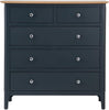 Rimini Oak & Charcoal Painted Chest - 2 over 3