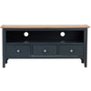 Rimini Oak & Charcoal Painted TV Unit - Large