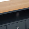 Rimini Oak & Charcoal Painted TV Unit - Large