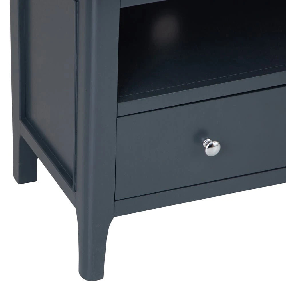 Rimini Oak & Charcoal Painted TV Unit - Large