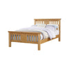 Newbridge Oak Bed Frame - 4ft6 High Foot End