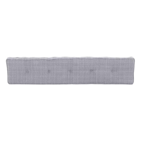 Norfolk Oak 1.8m Dining Bench Cushion - Grey Check