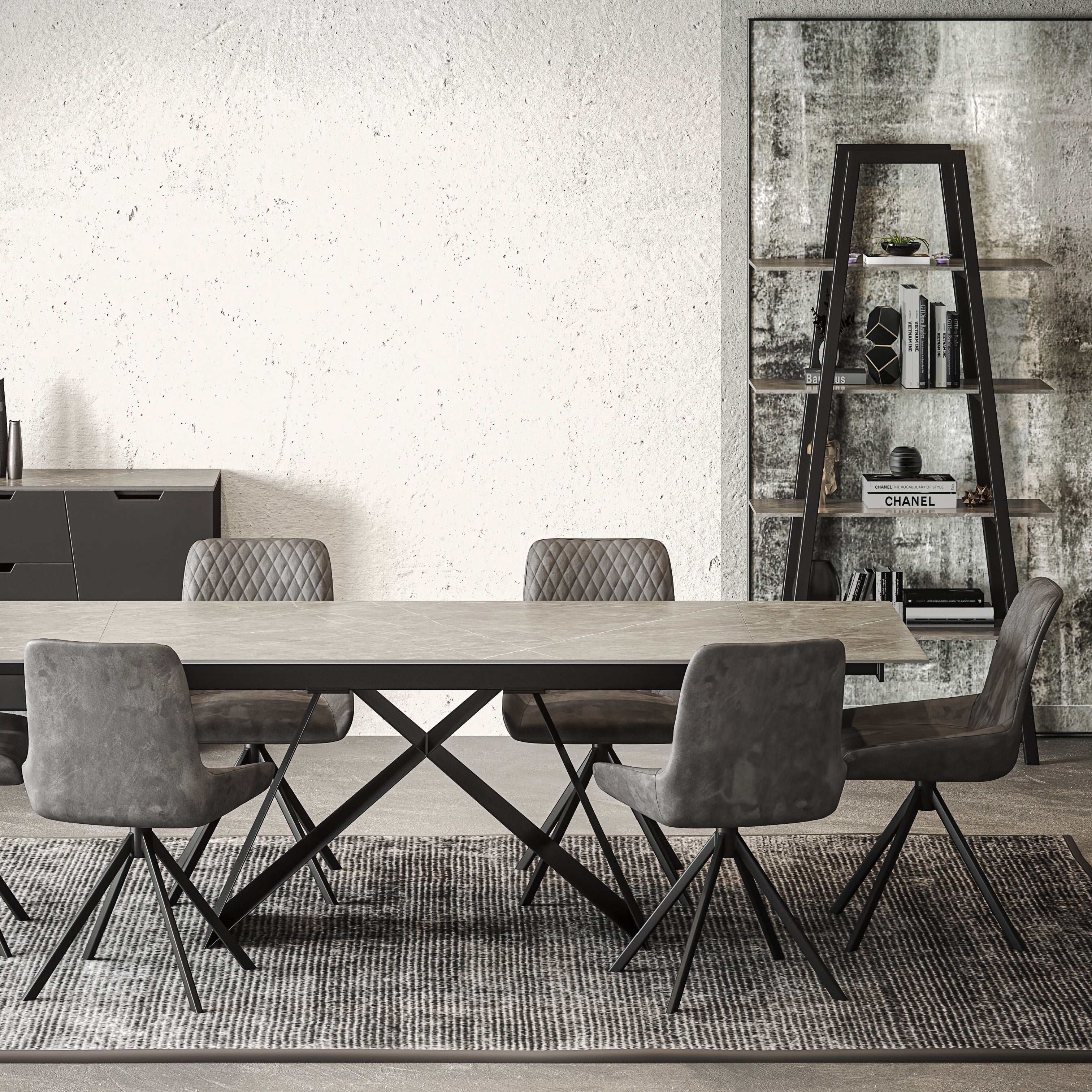 Omega Sintered Stone Shelf Unit