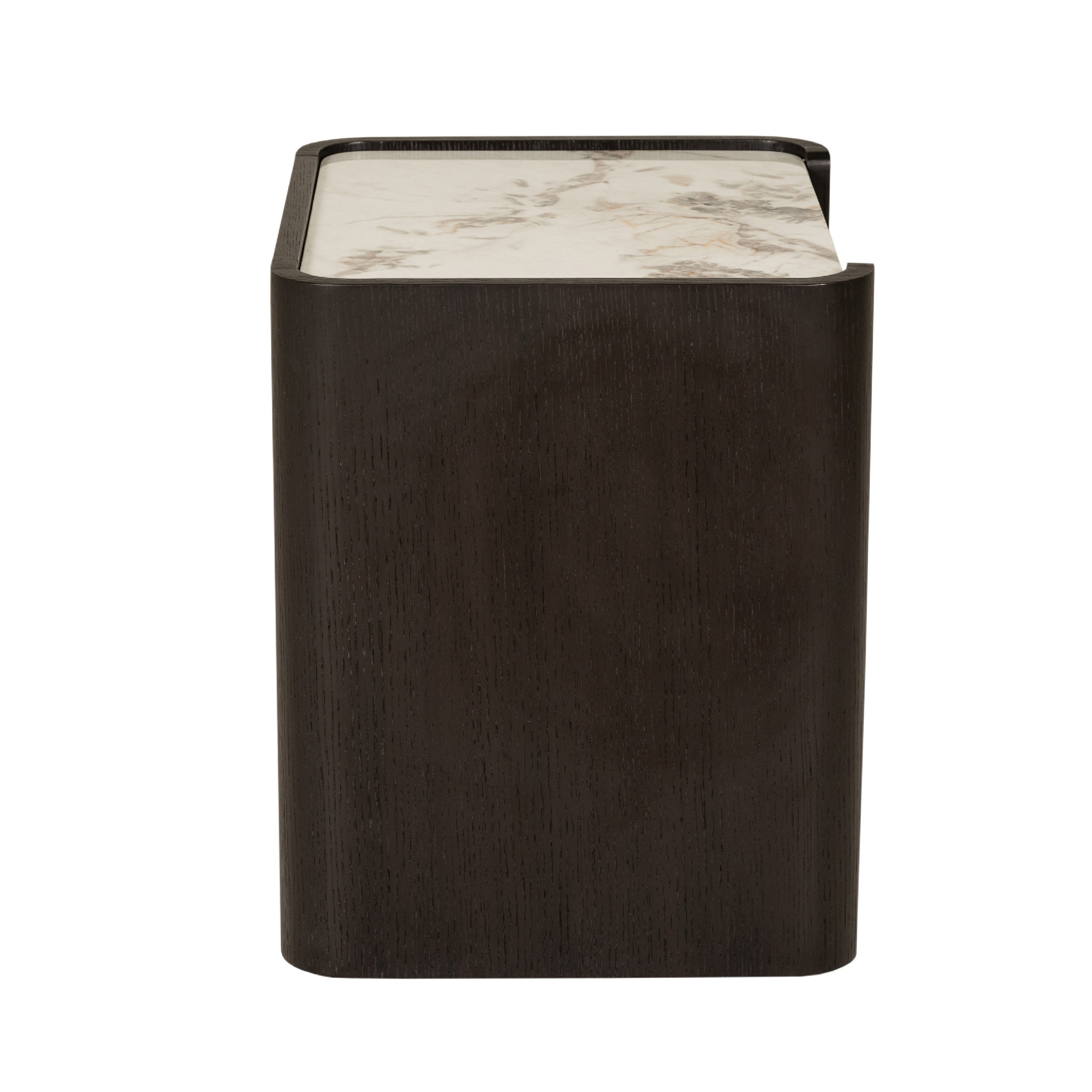 Rhodes 2 Drawer Bedside Table - Ebony