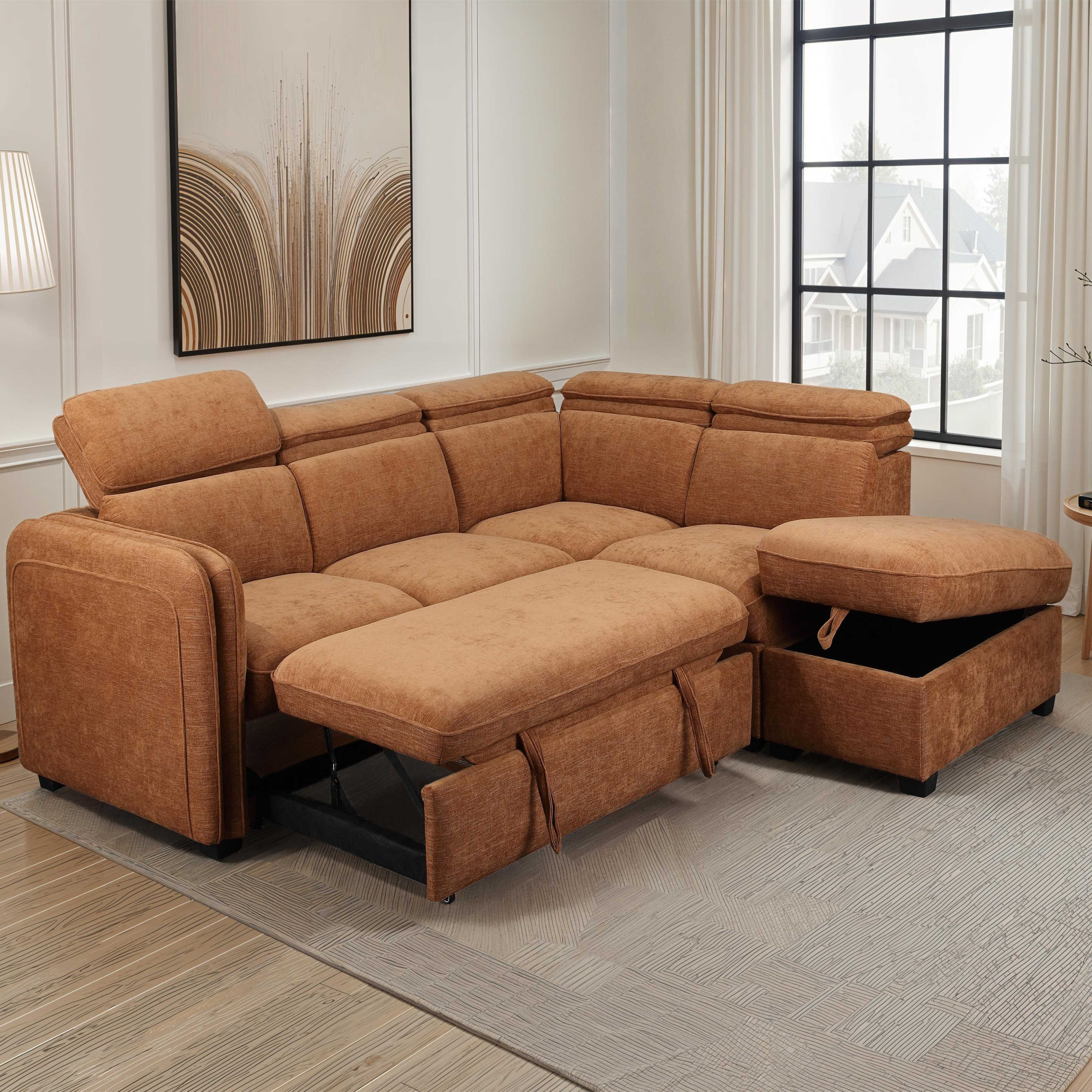 Roscoe Corner Sofa Bed - RHF