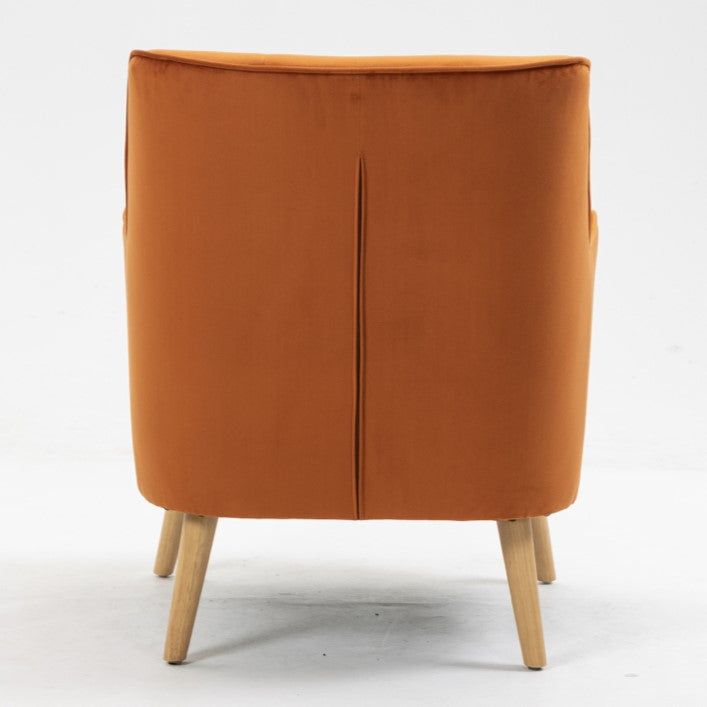 Tara Accent Chair - Burnt Orange