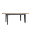 Cotswold Charcoal Painted & Oak - 160cm Extending Dining Table