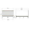 Cotswold Grey Painted & Oak Bed - 6ft