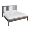 Cotswold Charcoal Painted & Oak Bed - 6ft