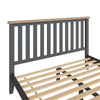 Cotswold Charcoal Painted & Oak Bed - 6ft